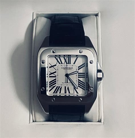 reloj cartier santos 100 como saber si es original|reloj cartier santos 100 precio.